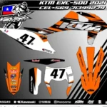 Kit de Gráficas KTM EXC 500 2021 – Diseño 47