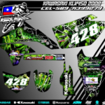 Kit de Gráficas Kawasaki KLX 450 2009 – Diseño 428