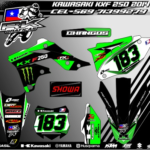 Kit de Gráficas Kawasaki KXF 250 2014 – Diseño 183