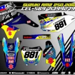 Kit de Gráficas Suzuki RMZ 250 2018 – Diseño 881