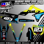 Kit de Gráficas Suzuki RMZ 250 2020 – Diseño 123